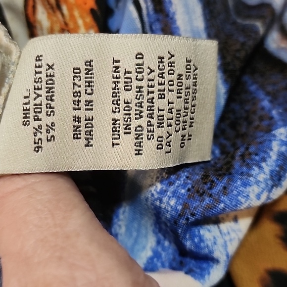 BEIGE BY ECI Colorful Short sleeve Dress Sz Large - Picture 13 of 13